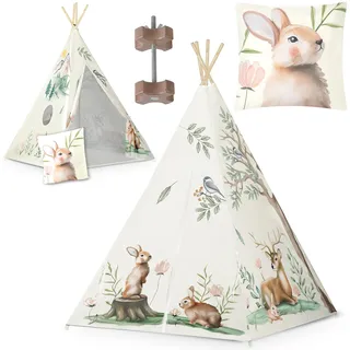 nukido Tipi-Zelt für Kinder – Beige