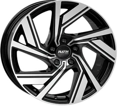Platin P114 Black Polished 8x19 ET 45 5/112 Alufelge Schwarz