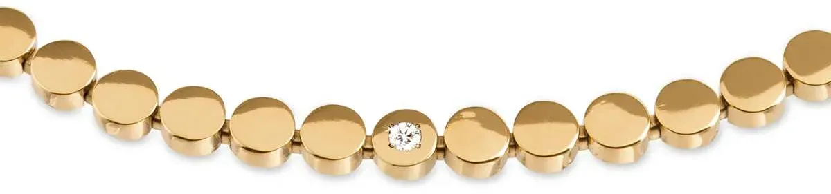 Boccia Damen Collier 08074-04 Titan goldplattiert