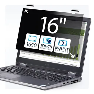 Startech StarTech.com 16" 16:10 Touch Blickschutzfilter, Laptop Sichtschutzfilter, Anti-Glare Privacy Filter, Lapt