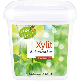 KOPP Vital® Xylit Birkenzucker Premium 4,5kg aus Finnland 100% Xylit Backen