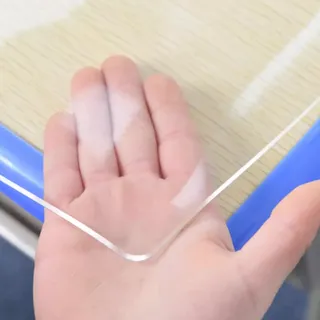 Tischmatte Tischfolie 1.5mm Transparent Klar Tischdecke Tischschutz PVC Schreibtischunterlage Breite 30–160cm, Länge 30–260cm Essmatten (Color : Thick 1.5mm/0.06", Size : 30x70cm)