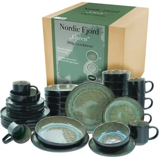 CreaTable Nordic Fjord Kombiservice 30-tlg. grün