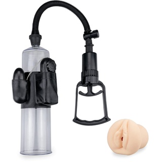 Love and Vibes BM-010066 Penispumpe mit Vibration und Vagina-Manschette, 200 g