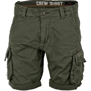 Alpha Industries Crew Kurze Hose Dark Olive 34