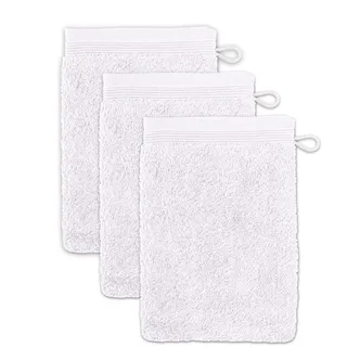 Waschhandschuh 15 x 20 cm snow 3 St.