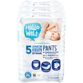 Hallo Welt Pants Gr. 5 Junior 20 Stück, 3er Pack