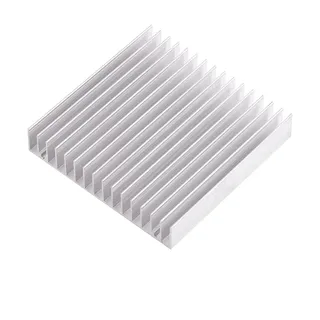 Alu Kühlkörper, 1 Stück Heatsink Gute Wärmeleitfähigkeit Kühlkörper Kühlflosse CPU Kühler PC 100 X 100 X 18 mm Aluminium Groß
