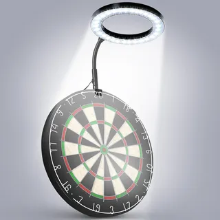 Hiboom Dartboard Beleuchtung LED Licht für Dartscheiben – Helle Beleuchtung für das Gesamte Board – 3 m Kabel – Dart Light Passt Sicher auf alle Dart Board – Dartlicht Einfache Montage