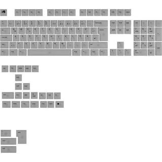 Glorious PC Gaming Race Glorious Polychroma V2 Keycaps, ANSI Layout DE Polycarbonat, UV-Druck - Transparent, Keycaps, Transparent