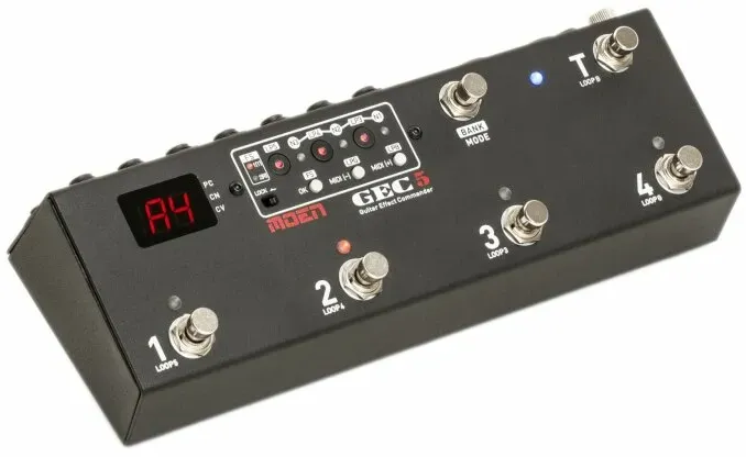 MoenFX GEC5 Guitar Pedal FX Loop Switcher - 5 Loop Foot Controller Routing System