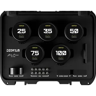 DZOFILM Arles 5-Lens Kit 25/35/50/75/100mm T1.4 Prime Lens für PL