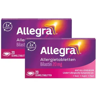 Allegra Allergie & Heuschnupfen Schmelztabletten mit Bilastin