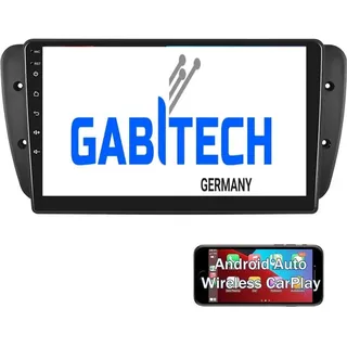 GABITECH 9 Zoll Android 13 Autoradio GPS Navi für Seat Ibiza 2008-2015 Bluetooth FM RDS