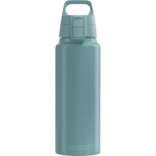 SIGG - Alu Trinkflasche - WMB Pathfinder Morning Blue - ClimatePartner Zertifiziert - Für Kohlensäurehaltige Getränke Geeignet - Auslaufsicher - Federleicht - BPA-frei - Outdoor - Morgenblau - 1 L