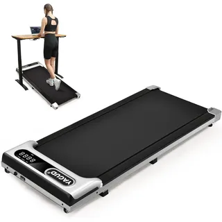 Laufband für Zuhause klappbar, Untertisch-Laufband, 2,5 PS Walking Pad mit Fernbedienung und LED-Display, tragbare Untertischunterlage für Zuhause/Büro
