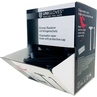 Unigloves Einmal-Rasierer schwarz 100 Stück