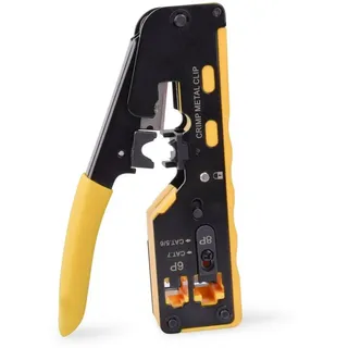 Digitus Multimodulares Crimpwerkzeug Pass through für 6P,8P, CAT 6, EZ 8P8C Stecker