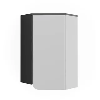 Vicco Eckhängeschrank, Anthrazit, Weiß, Holzwerkstoff, 6 Fächer, Rechteckig, 60x75x42.4 cm