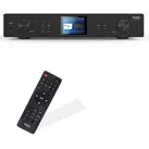 Xoro HFT 440 HiFi-Tuner Internetradio, DAB+/FM/UKW, WLAN, Bluetooth, Spotify Connect, Musik Streaming per UPnP, Antenne, Fernbedienung, LINE OUT, LINE IN, Breite 43 cm