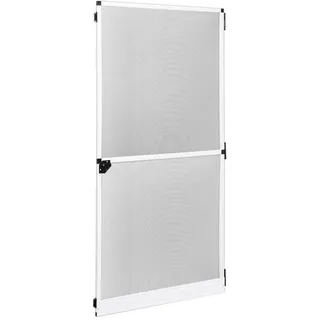 Grafner Insektenschutz Fliegengitter 95x210cm Balkontür Terassentür weiss IS11079