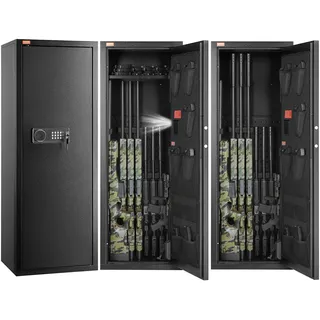 VEVOR Waffenschrank 10–12 Gewehre Gewehrtresor Gewehrschrank Herausnehmbar
