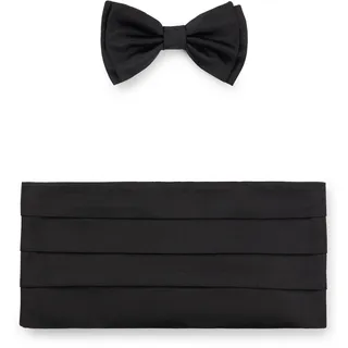 Boss Herren H-BOW T+CUMM Geschenk-Set mit Fliege und Kummerbund aus Seide Schwarz Stck - Einheitsgröße