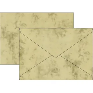 Brunnen 105141611 Briefumschlag Universalpapier Marmor C5 chamois