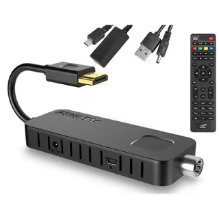 LTC DVB211M Tuner (DVB-T2 Tuner für terrestrischen TV-Stick FHD PVR) schwarz