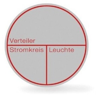 RZB Strahleromkreisbezeichnungschilder,3tlg,10er 99350.3 Stromkreisbezeichnungsschilder