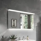 Puris b essence Badspiegel 80 cm mit LED-Flächenleuchte, Spiegel,