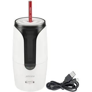 Jolly Herbert Elektrospitzer Großer elektrischer Spitzer für alle Stifte, auch für feine Künstlerstifte und Vollminenstifte mit Autostopp