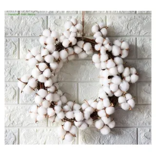 TüRkranz Sommer,TüRkranz Echte baumwolle trockene blumen kranz party festival hochzeit dekoration handgemachte rattan kränze dekor kranz häuser dekor