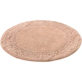 Kleine Wolke Badteppich Talia Pearl 60 cm rund