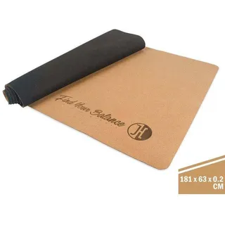 Jucker Hawaii Balance Board Matte Kork & 183 x 61 cm x 0,2 cm Anti-Slip (Rutschfest) Skateboard Balanceboard Surfboard Trickboard