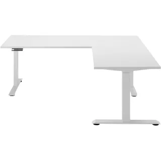 bega office Eckschreibtisch »Ben«, (1 St.), elektrisch höhenverstellbarer Desk mit 4 Memory Tasten, 180x177 cm, weiß