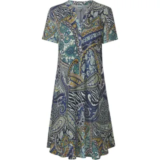 Viskose-Kleid, Druck mint, 36