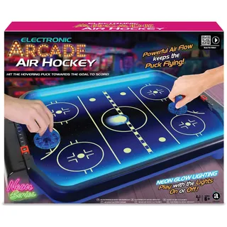 Merchant Ambassador Electronic Arcade Air Hockey NEON