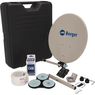 Berger Mobile Sat-Anlage Komplettset Single-LNB im Campingkoffer