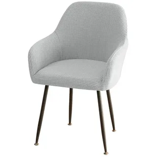 Coonoor Stuhlhusse Stretch Stuhlhussen-Bezüge Mit Armlehne, Stuhlhusse grau