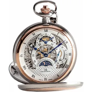 Carl von Zeyten Taschenuhr mit Kette CVZ0040RSL rosé vergoldet limitierte Auflage