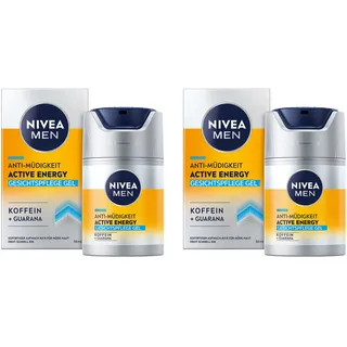 NIVEA MEN Active Energy Gesichtspflege Gel Anti-Müdigkeit Koffein Guarana 0,1 l