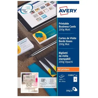 Avery Zweckform Avery Quick and Clean Visitenkarten (einseitig matt beschichtet)