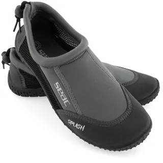 SEAC Splash, Strandschuhe für Erwachsene und Kinder, schnell trocknend, Schuhe für Meer, Strand und Pool, grau/schwarz, 44