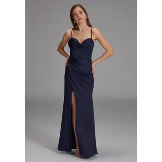 hey kyla Abendkleid Figurbetonte Passform blau 38