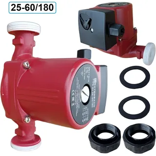 Umwälzpumpe Heizungspumpe Zirkulationspumpe RH 25-60/180 - 230V mit 3-Gang Schaltung