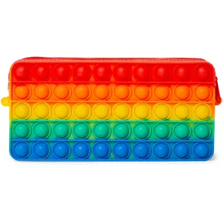 ThumbsUp! "Poppit Pencil Case" aus Silikon, Regenbogenfarben