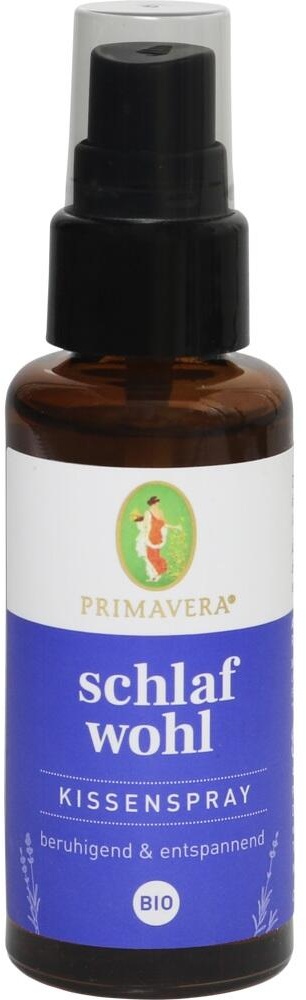 PRIMAVERA Schlafwohl Kissenspray bio 30 ml - Textil- und Raumduft mit Lavendel, Vanille und Neroli - Aromatherapie - beruhigend - vegan