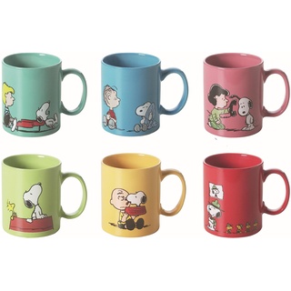 Excelsa Brunch Time Keramik Becher 6er Set Snoopy