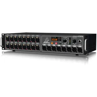 Behringer S16 I/O-Box mit 16 fernsteuerbaren Midas-Vorverstärkern, 8 Ausgängen und AES50-Netzwerk mit Klark Teknik SuperMAC-Technologie